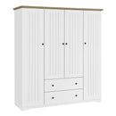 4 Door Wardrobe Armoire With 2 Drawers by HouseOfZazla