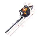 26Cc Gas Powered Hedge Trimmer With Double Sided Blade And Recoil Start - Orange by HouseOfZazla