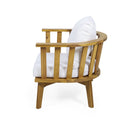 Patio Furniture Set, Outdoor Acacia Wood Patio Club Chair With Table by HouseOfZazla