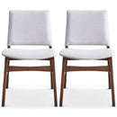 Gusto - Dining Chair (Set of 2) - Brown / Light Gray by Unique Piece Furniture