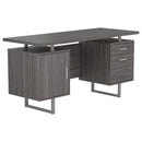 2 Drawer Floating Top Office Desk by HouseOfZazla