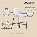 Gracie - Upholstered Counter Stool by HouseOfZazla
