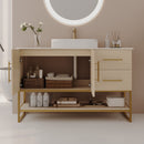 36" Modern Bathroom Vanity with Ceramic Vessel Sink