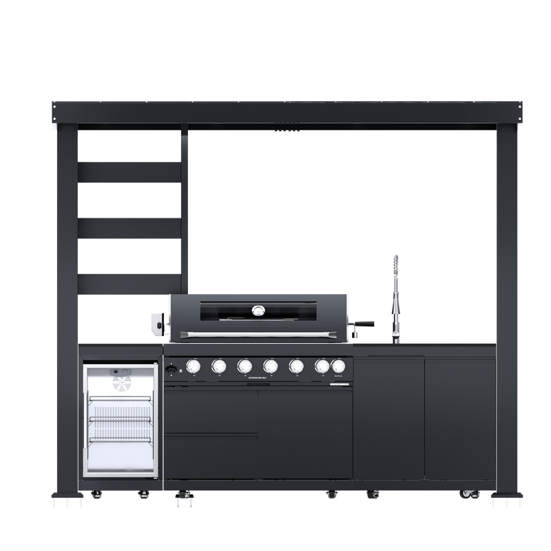 108-Inch 6-Burner Deluxe Outdoor Kitchen Grill, photo 2 of 10