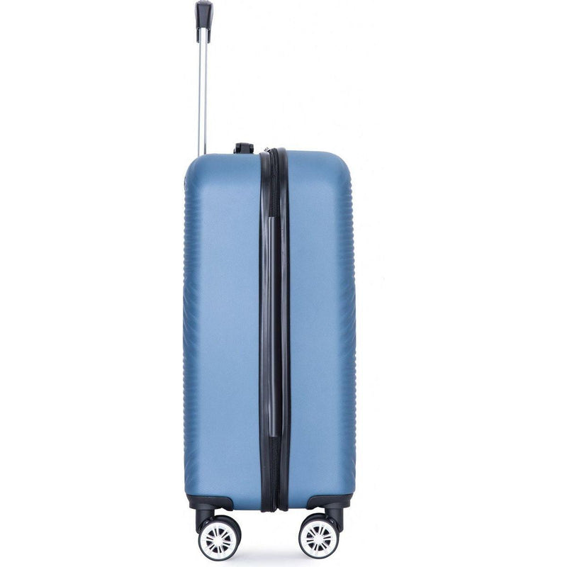 2Piece Luggage Sets ABS Lightweight Suitcase, Spinner Wheels, (20/14) BLUE