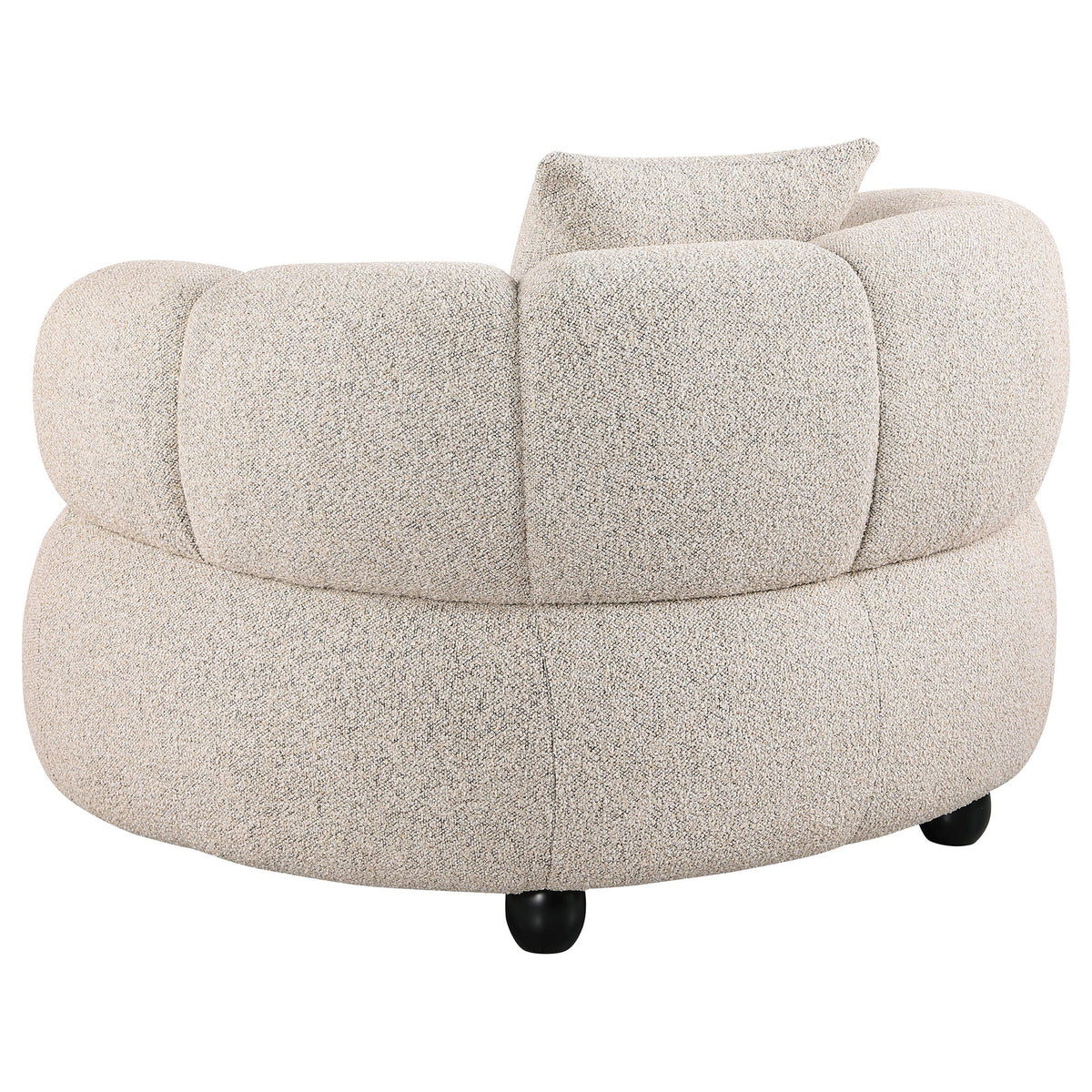 Whitney Contemporary Channel Tufted Boucle Upholstered Sofa Set, photo 5 of 7