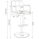 Adjustable Bar Stool With Hydraulic Height Adjustment by HouseOfZazla