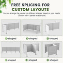 50" W x 49" H Outdoor Privacy Screen, Air Conditioner Fence, All-Weather Vinyl Privacy Fence Screens with Aluminum by HouseOfZazla