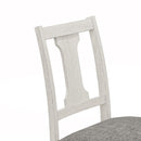 Tannen - Round 5 Piece Dining Table (Set of 5) - White And Gray by HouseOfZazla