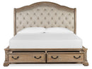 Marisol - Upholstered Sleigh Storage Bed by Unique Piece Furniture