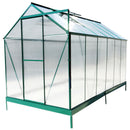 Polycarbonate house, Heavy Duty Outdoor Aluminum Walk-In House Kit With Rain Gutter, Vent And Door For Backyard Garden by HouseOfZazla