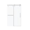 Frameless Single Sliding Shower Doors With Towel Rail & Handle by HouseOfZazla