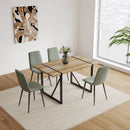 Modern Dining Table With Metal Legs For 4 - 6 Person by Unique Piece Furniture