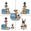 French Bulldog Family Planter Statue