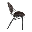 Wired - Contemporary Chair (Set of 2) - Black / Espresso by HouseOfZazla