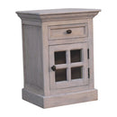 Glazed Bedside Table - Stone White by HouseOfZazla