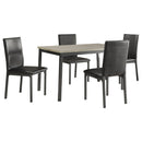 Macy - 5 Piece Dining Set - Black by HouseOfZazla