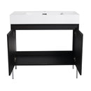 Freestanding Bathroom Vanity With Resin Sink And Storage Cabinet by HouseOfZazla