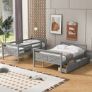 Bunk Bed With Ladder And Safety Guardrail by HouseOfZazla
