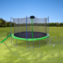 16FT Trampoline with Slide, Outdoor Trampoline for Kids and Adults with Enclosure Net and Ladder,football goal,backboard