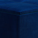 Avalon - Square Coffee Table, Storage Ottoman