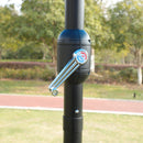 15x9ft Large Double-Sided Rectangular Outdoor Twin Patio Market Umbrella with light and base- taupe