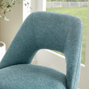 Nuvia Contemporary Adjustable Barstool with Upholstered Swivel Seats, Set of 2