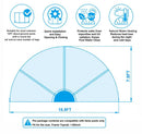 15 Ft Round Multifunctional All Weather Pool Dome Enclosure by HouseOfZazla