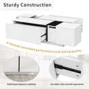 Extendable Coffee Table With 2 Hidden Storage Space And 2 Drawers For Living Room by HouseOfZazla