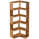 6 Tier Corner Bookshelf, L-Shaped Freestanding Shelf With Anti Drop Panels by HouseOfZazla
