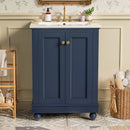 24 Inch Modern Bathroom Vanity Cabinet With Ceramic Sink by HouseOfZazla