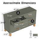 6-Drawer Double Dresser in Olive by HouseOfZazla
