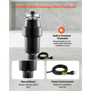 Food Waste Garbage Disposal, 1HP 3700RPM DC Motor by HouseOfZazla