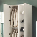 Viviane - Closet With Hanging Bars And 5 Shelves - White