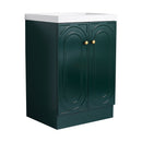 Contemporary Freestanding Bathroom Vanity With Resin Sink & Soft-Close Cabinet Doors by Unique Piece Furniture