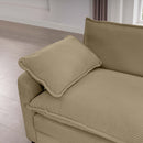 Modern Classic Fabric Single Chair Deep Seat Sofa With Pillow by HouseOfZazla
