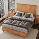 Platform Bed Frame & Tall Headboard by HouseOfZazla