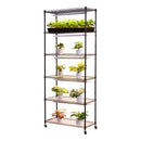6-Tier Indoor Plant Shelf with Grow Light