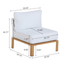 Vine - 4 Piece Outdoor Conversation Set - White by HouseOfZazla