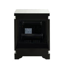 Lotus - Fireplace - Mirrored & Faux Ice Cube Crystals