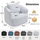360° Swivel Round Upholstered Comfy Chair