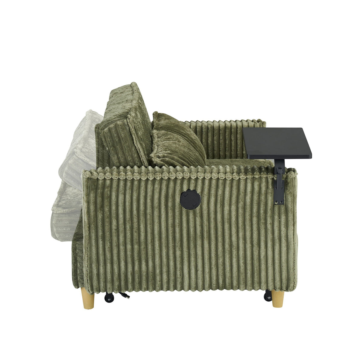 Pull Out Sofa With Movable Tabletop And USB Ports, photo 36 of 40