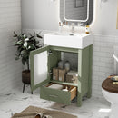 Bathroom Vanity With Ceramic Sink And Ample Storage, Ideal For Small Bathrooms by HouseOfZazla