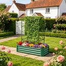 2-in-1 Raised Garden Bed with Trellis - 59" Tall Arch Planter by HouseOfZazla