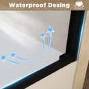 Double Sliding Shower Door With Explosion Proof Film by HouseOfZazla