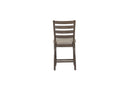 Counter Side Dining Stool With Ladder Back (Set of 2) - Gray by HouseOfZazla