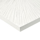 Luminous Burst Signature White Gloss Dimensional Resin Wall Art