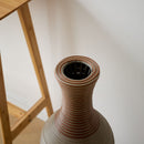 Tall Vase - Brown Decorative Floor Vase, Classic Neat Floor Vase Tall Freestanding Flower Holder, Artificial Rattan Vase, Floor Vase, Flower Holder For Home Decor - Gray by HouseOfZazla