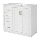 Bathroom Vanity With Sink Combo, Storage Cabinet, Freestanding Set With 3 Drawers & Soft Closing Doors by HouseOfZazla