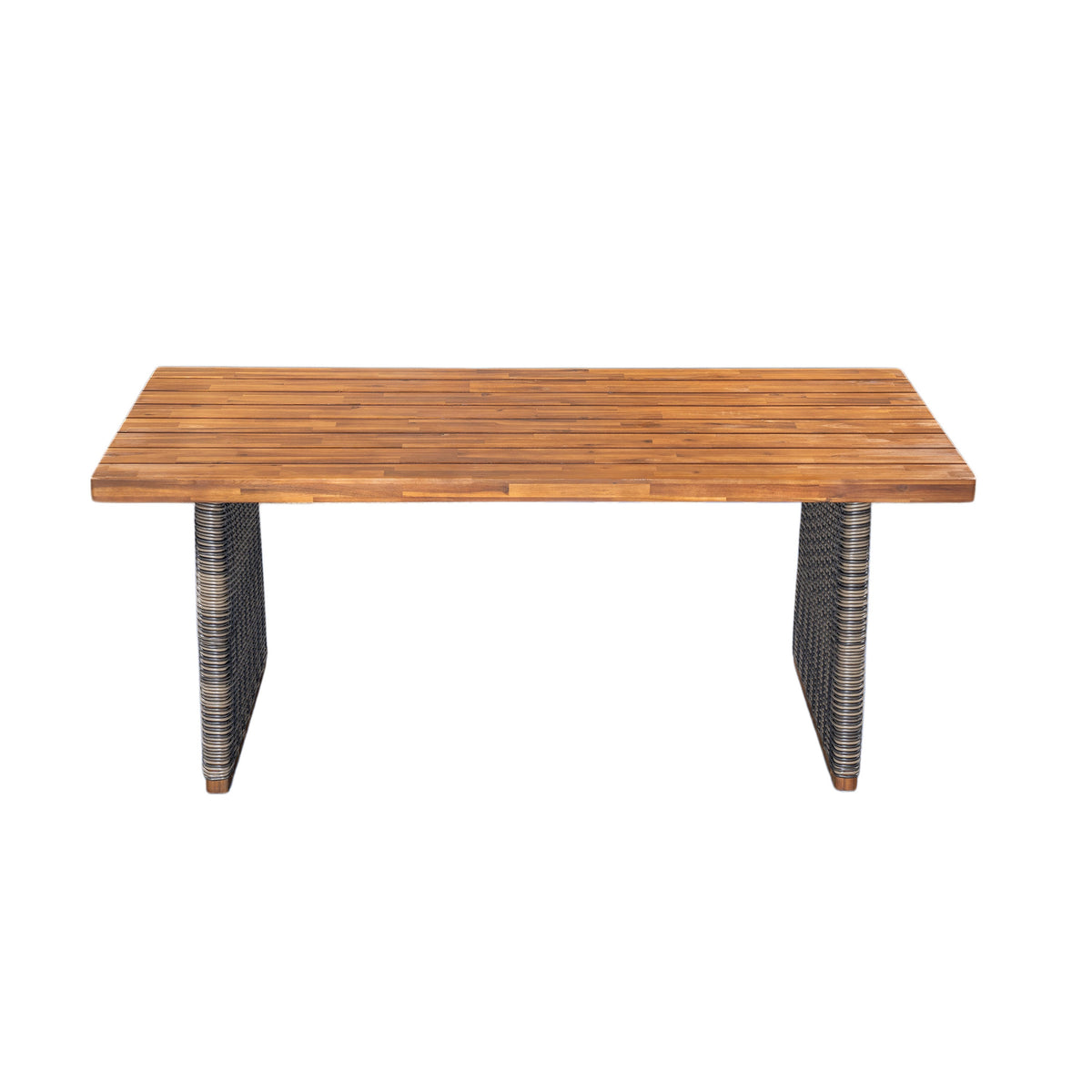 Outdoor Acacia Wood Dining Table with Teak Finish, photo 3 of 10